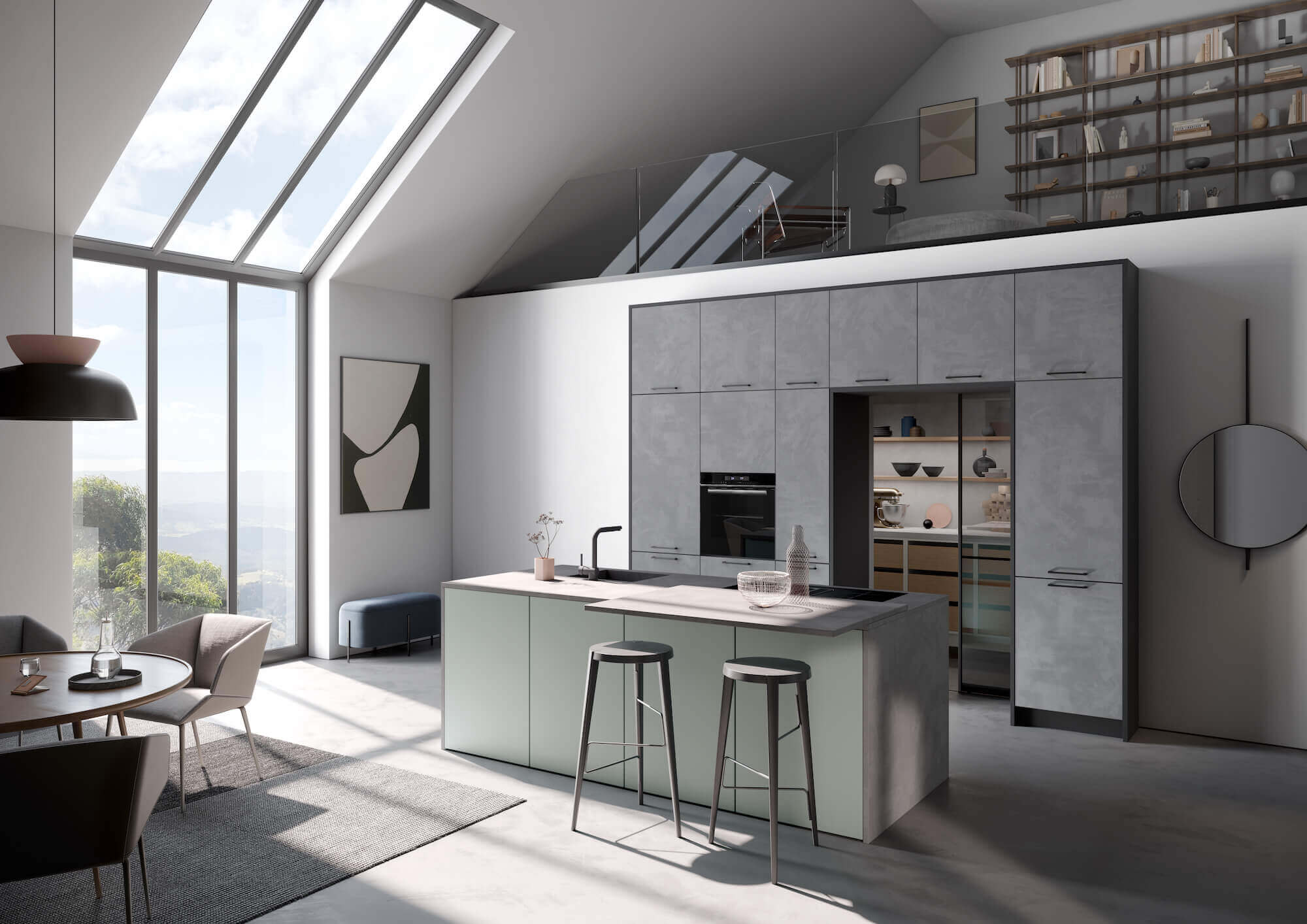 Haecker-Design-Inselkueche-Eukalyptus-Spachtelbeton