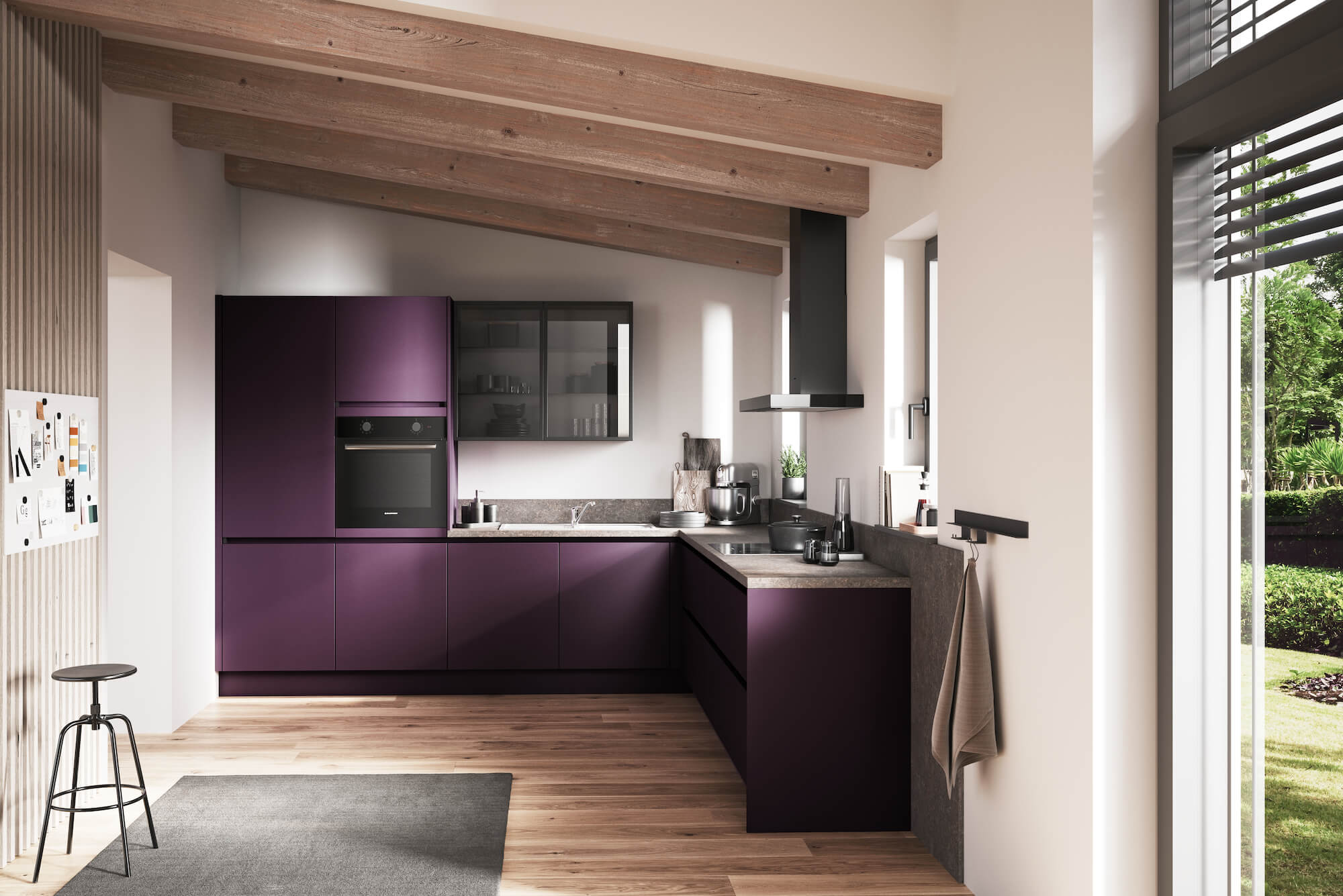 Haecker-moderne-L-Kueche-Blackberry
