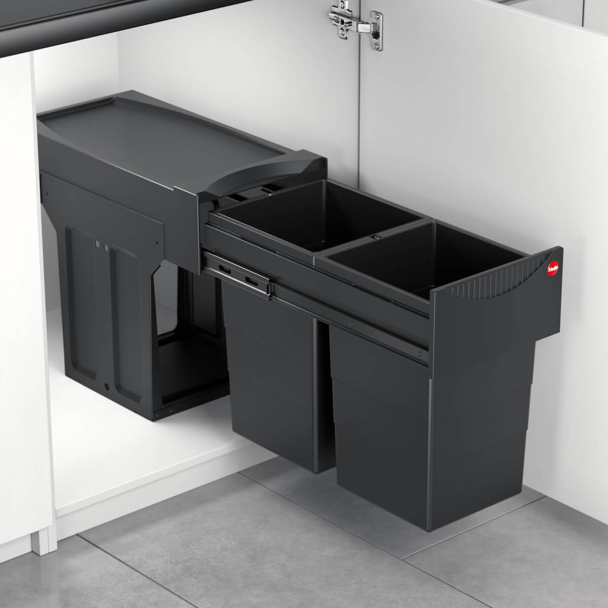 Hailo Mülltrennsystem schwarz