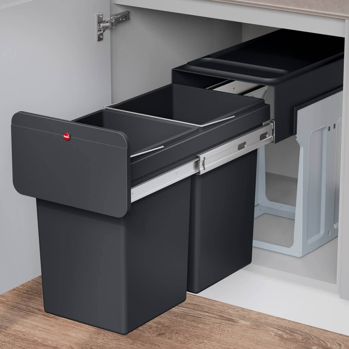 Hailo Mülltrennsystem im Unterschrank